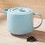 Maxwell & Williams Cafe Life Teapot with Infuser, 1L - Blue on the table