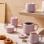 Maxwell & Williams Cafe Life Teapot with Infuser, 1L - Pink set on the table