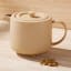 Maxwell & Williams Cafe Life Teapot with Infuser, 1L - Sand on the table
