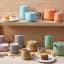 Maxwell & Williams Cafe Life Teapot with Infuser, 1L - Apricot with other colours
