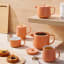 Maxwell & Williams Cafe Life Teapot with Infuser, 1L - Apricot set on the table