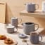 Maxwell & Williams Cafe Life Teapot with Infuser, 1L - Grey set on the table
