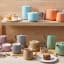 Maxwell & Williams Cafe Life Teapot with Infuser, 500ml - Apricot with other colours