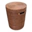 Orange Apple Brown-Washed Laundry Basket with Lid - Large