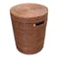 Orange Apple Brown-Washed Laundry Basket with Lid - Medium