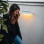 Litehouse Solar Outdoor Wall Light with Motion Sensor - White