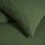 Thread Office Deep Green Kashmir Waffle Duvet Cover Set - King detail