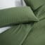 Thread Office Deep Green Kashmir Waffle Duvet Cover Set - King detail