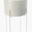 Thread Office Fog Metal Standing Planter - close up