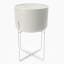 Thread Office Fog Metal Standing Planter - Short