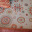 India Ink Pretty Medallion Kantha Stitched Throw - Double detail on the bed