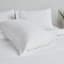 Thread Office White Brushed Cotton Duvet Cover Set close up