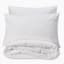 Thread Office White Brushed Cotton Duvet Cover Set
