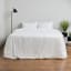 Thread Office White Brushed Cotton Duvet Cover Set - Double