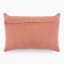 Thread Office Rust Floral Cotton Chenille Jacquard Scatter Cushion with Feather Blend Inner, 40cm x 60cm