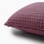 Thread Office Sangria Waffle Scatter Cushion with Feather Blend Inner, 60m x 60cm