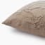 Thread Office Oatmeal Floral Cotton Chenille Jacquard Scatter Cushion with Feather Blend Inner, 40cm x 60cm