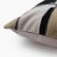 Thread Office Black & Natural Abstract Scatter Cushion with Feather Blend Inner, 50cm x 50cm