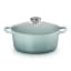 Le Creuset Sea Salt Signature 4.2 Litre Round Cast Iron Casserole, 24cm