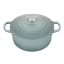 Le Creuset Sea Salt Signature 4.2 Litre Round Cast Iron Casserole, 24cm angle