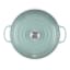 Le Creuset Sea Salt Signature 3.5 Litre Shallow Casserole, 30cm angle