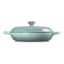 Le Creuset Sea Salt Signature 3.5 Litre Shallow Casserole, 30cm angle