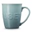 Le Creuset Sea Salt Stoneware Extra Large Logo Mug, 580ml angle