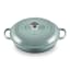 Le Creuset Sea Salt Signature 4.7 Litre Shallow Casserole, 32cm angle