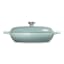 Le Creuset Sea Salt Signature 4.7 Litre Shallow Casserole, 32cm angle