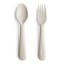 Mushie Fork & Spoon, Set of 2 - Ivory