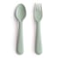 Mushie Fork & Spoon, Set of 2 - Sage