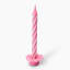 Okra Candle Birthday Candle - Pink