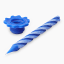 Okra Candle Birthday Candle - Blue