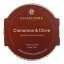Charisma Candles Cinnamon & Clove Scented Filled Ribbed Ceramic Candle, 300g packaging