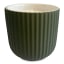 Charisma Candles Ginger Lily Scented Filled Ribbed Ceramic Candle, 300g