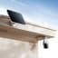 Xiaomi Outdoor Solar Panel For BW Series Camera on the wall next to the camera