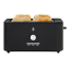 Russell Hobbs Nexus Stainless Steel 4-Slice Toaster - Black angle