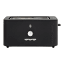 Russell Hobbs Nexus Stainless Steel 4-Slice Toaster - Black angle
