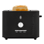 Russell Hobbs Nexus Stainless Steel 2-Slice Toaster - Black angle