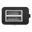 Russell Hobbs Nexus Stainless Steel 2-Slice Toaster - Black angle