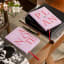 Printworks Just A Note Notebook - Pink on the table