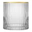 JAN Opulent Tumblers with Gold Rim, Set of 4