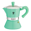 Pezzetti Belle Express Moka Pot, 6 Cups - Green