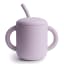 Mushie Silicone Training Cup with Straw, 175ml - Soft Lilac