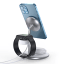 Choetech Fast Wireless 3-in-1 Charger, 15W detail of the phone charging