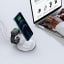 Choetech Fast Wireless 3-in-1 Charger, 15W on a desk