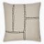 Thread Office Cotton Slub with Black Step Stitch Scatter Cushion with Feather Blend Inner, 50cm x 50cm