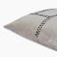 Thread Office Cotton Slub with Black Step Stitch Scatter Cushion with Feather Blend Inner, 50cm x 50cm close up