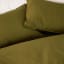 Thread Office Olive Washed Cotton Duvet Cover Set - Double close up