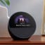Amazon Echo Spot Smart Alarm Clock With Alexa - Black on the table